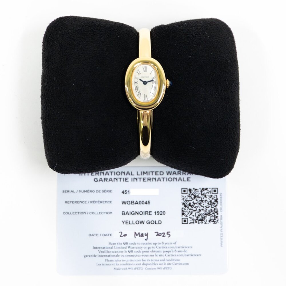 Cartier Baignoire Ladies 18k Yellow Gold WGBA0045 Watch - Picture 9 of 9